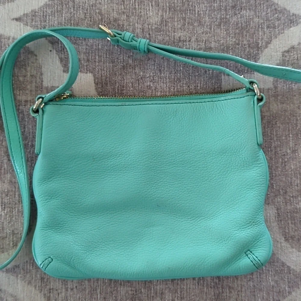Kate Spade Tiffany Blue Leather Crossbody